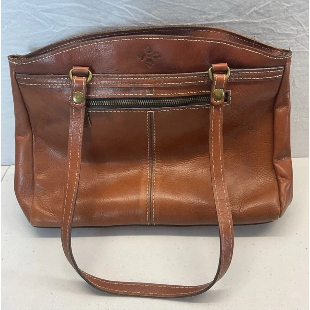 Patricia Nash Tan Leather Shoulder Bag